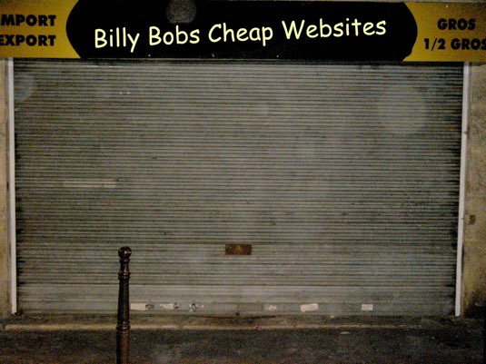 cheap website usability example