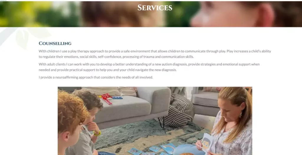 complete Sense subpage